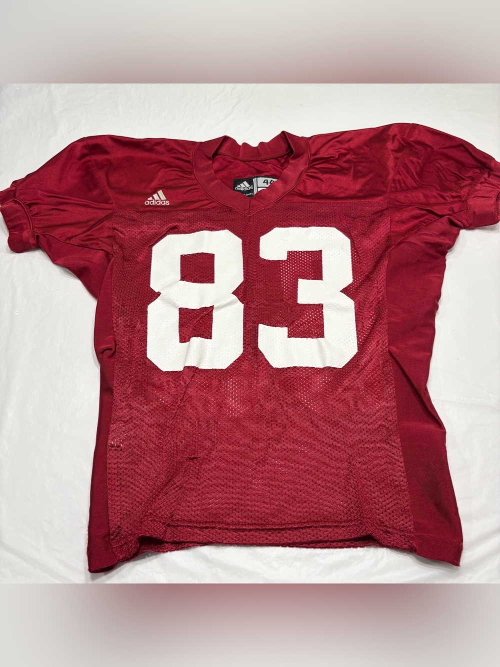 Adidas Wisconsin Badgers #83 Maroon Red Vintage Jersey Men’s 44 Large